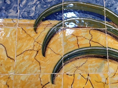 Lisbon Jeronimo tiles shabby chicced