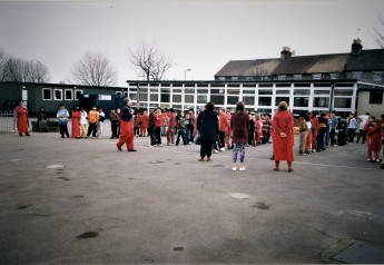 Red Nose Day at my son's school, 2000?
